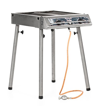barbecue vierkant - incl. gereedschap excl. gasfles