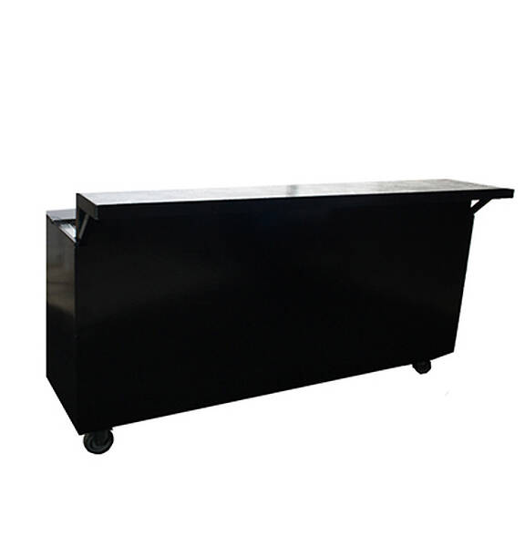 lounge koelbuffet incl. led - zwart - Koelbuffet