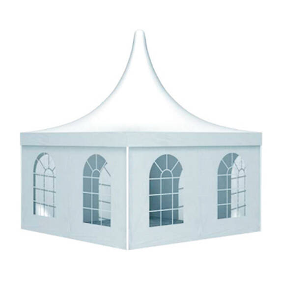 pagodetent 5 x 5 m - wit - Tenten