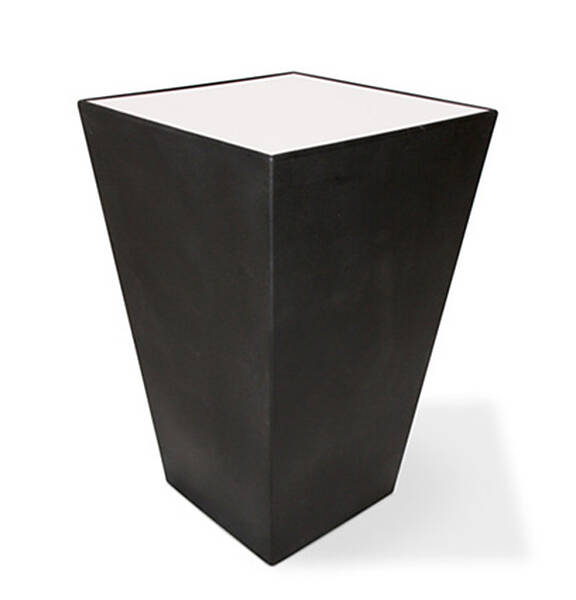 conic statafel - 70 x 70 cm - zwart - Statafels