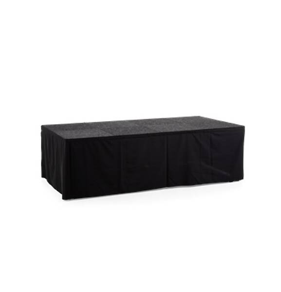 podiumrok strak 4,10 m (40 cm hoog) - zwart - Podium