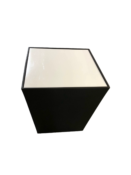 conic terrastafel - 70 x 70 cm - zwart - Tafels