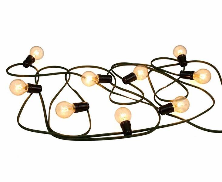 prikkabel verlichting led 15 m - wit met gloeidraad - Verlichting