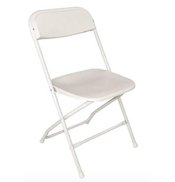 klapstoel - wit - Stoelen