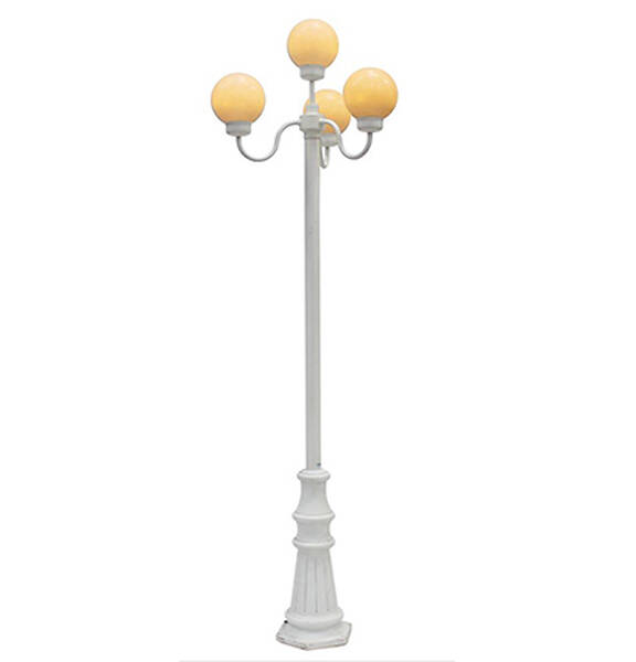 lantaarnpaal 4-bols - wit - Verlichting